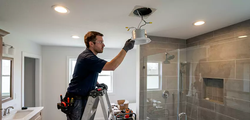Bathroom and Shower Recessed Lighting Installation in Blacklick